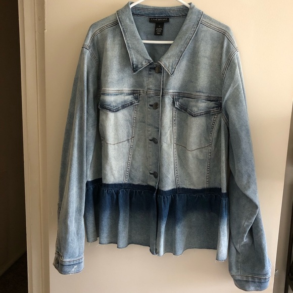 lane bryant peplum jacket